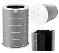 INFLOO - Filtro de repuesto para Xiaomi Mi Air Purifier, para 2, para 2S, para 3, para PRO - M8R-FLH HEPA E11 con carbón activado, elimina polvo, polen, pelo - Chip RFID - Gris