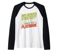 Influencer Estrategia Maquiavelo Libro de jugadas Filosofía Humor Camiseta Manga Raglan
