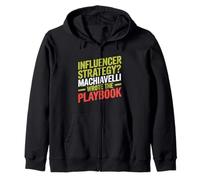 Influencer Estrategia Maquiavelo Libro de jugadas Filosofía Humor Sudadera con Capucha