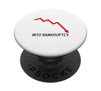 Influenciado hasta La Quiebra Humor Financiero Meme PopSockets PopGrip Adhesivo