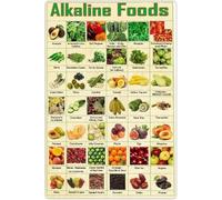 Infografías De Alimentos Alcalinos, Carteles E Impresiones, Pintura Decorativa, Lienzo Vintage, Arte De Pared, Imagen Para Estudio, Placa Educativa, Decoración, 40 X 60 Cm