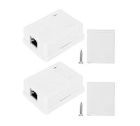 Información de Escritorio Box Junction RJ45-8P8C Cat6 Redes blindadas Superficie de cableado montada para la Oficina en casa