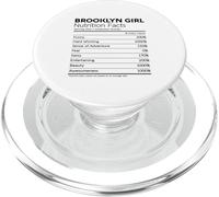Información nutricional de Brooklyn Girl New York Cute Woman NYC Native PopSockets PopGrip para MagSafe