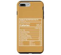 Información nutricional de Cebada Diseño mínimo de Etiquetas de Alimentos Nerd Carcasa para iPhone 7 Plus/8 Plus