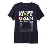 Información nutricional de Juneteenth Black Queen Camiseta Premium
