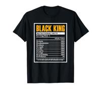 Información nutricional del Black History Month Black King Camiseta