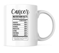 Información Nutricional Del Signo Astrológico Del Zodíaco Cáncer Taza Porcelana Tazas Cerámica Taza De Café Para Cacao Café Amigo 330Ml