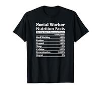 Información nutricional del Trabajador Social Apreciación Divertida Camiseta