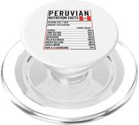 Información Nutricional Peruana Comida Camiseta Perú Comida Peruana PopSockets PopGrip para MagSafe