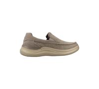 Skechers Hasting Fielden- Zapatos sin Cordones para Hombre, Taupe Canvas, 46 EU