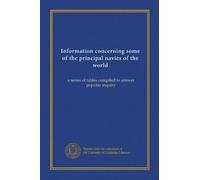 Information concerning some of the principal navies of the world: a series of tables compiled to answer popular inquiry