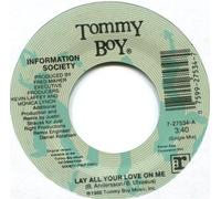 INFORMATION SOCIETY - lay all your love on me / funky on 45 45 rpm single