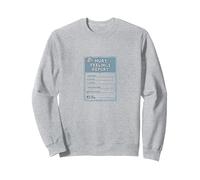 Informe de Sentimientos heridos: Formulario de Apoyo Emocional humorístico Sudadera, Unisex para Adultos, Gris Jaspeado, M