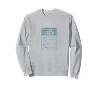 Informe de Sentimientos heridos: Formulario de Apoyo Emocional humorístico Sudadera, Unisex para Adultos, Gris Jaspeado, XL