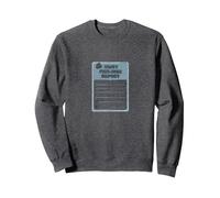 Informe de Sentimientos heridos: Formulario de Apoyo Emocional humorístico Sudadera, Unisex para Adultos, Jaspeado Oscuro, S