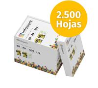 Infowerk Papel para impresoras y fotocopiadoras A4 80 g 2500 hojas blanco PEFC