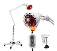 Infratherap: Lámpara Infrarroja para Fisioterapia y Termoterapia | Alivio de Dolores, Circulación, Articulaciones | Bombilla E27 275W + Control de Tiempo e Intensidad + Accesorio Escritorio Incluido