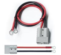 Infreecs 2 conectores de batería 50 A, 50 cm, cable conector Anderson, con junta tórica, cable de conexión de batería con 10 AWG para motocicleta, batería solar, cable de tierra, coche, etc