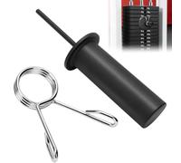 Infreecs Pin de gimnasio para peso adicional, pin de pila de peso con clip de resorte, diámetro 10 mm, longitud 110 mm, bolígrafo portátil para deporte, estación de entrenamiento para gimnasio en casa