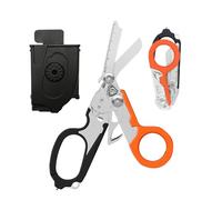 Infreecs Tijeras de trauma multiherramienta, 6 en 1, tijeras de emergencia, tijeras de rescate, tijeras de rescate, tijeras multifuncionales, pinzas plegables para rescate, uso profesional en