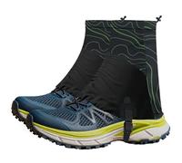 Infreecs Trail Low Gaiters - Polainas impermeables para correr, transpirables, con protección antideslizante y gancho, perfectas para senderismo, al aire libre, camping y escalada, verde, 36/45 EU
