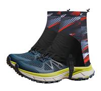 Infreecs Trail Low Gaiters - Polainas impermeables para correr, transpirables, con protección antideslizante y gancho, perfectas para senderismo, aire libre, camping y escalada (rojo)