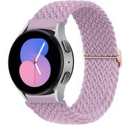 INFRI Correa de nailon para Samsung Galaxy Watch 7, 6, 5, 4, 40mm, 44mm, 6Classic, 43/47mm, 20mm, 22mm, banda trenzada Solo Loop para Huawei Watch 3 4Pro(Lavender,22mm)
