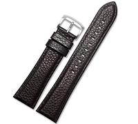 INFRI Para Armani AR1982/AR60003/AR60004/AR60005 Pulsera de cuota de vaca clásica de la banda de vigilancia 22 mm de correa de correa marrón oscuro de 22 mm.(AR1982 dark brown)