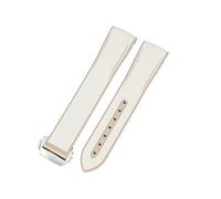 INFRI Para Omega Swatch Planet Joint Name Series 20mm Color a juego correa de reloj de silicona interfaz de arco impermeable reemplazar correas de reloj(Khaki-Steel-Z3)