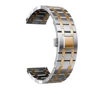 INFRI Stainless Steel Luxury Band For Galaxy Watch 5 Pro 40/44mm 42/46mm For Huawei Gt 2/3 Pro Metal Strap 20mm 22mm WatchBands(Silver RoseGold-Tool,Watch5 44)