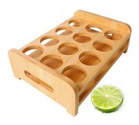 INFTYLE Juego de vasos de chupito, soporte para bandeja de 12 agujeros, organizador para tequila, whisky, brandy, vodka, ron, fiesta, club, bar, hogar, degustación de licores, regalo