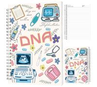 INFUNLY Sonographer Gifts Spiral Notebook 5.5"x8.3" Sonography Nursing Notebook Journal Ultrasound Tech Gifts Journal for Writing Healthcare Coil Bound Notebook for Note Medical Office School Supplies