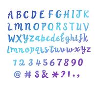 INFUNLY Troquel de Corte de Alfabeto 26 Letras Troqueles de Corte Metal Plantilla de Estampado de Números con Puntuación para Bricolaje Arte de Papel Scrapbooking Álbum de Fotos Decoración