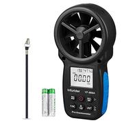 INFURIDER YF-866A Anemómetro Digital, Velocidad del Viento, Temperatura del Viento, Medición del Flujo de Aire Anemómetro Probador CFM de Velocidad del Viento Conectado por USB