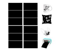 Infusible - Hojas de tinta de transferencia para Cricut Joy, 12 unidades, color negro, 11,5 x 30,5 cm, tinta de sublimación para máquina de prensa térmica, para manualidades, camisetas, tazas, lonas