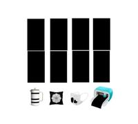 Infusible Transfer - 8 Unidades de Tinta de Transferencia para Cricut Joy, Color Negro, 11,4 x 30,5 cm, Papel de Transferencia Infusible, Hoja de Tinta de sublimación para máquina de Prensa térmica