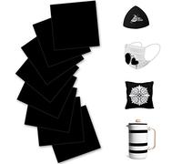 Infusible Transfer Ink - 8 láminas de tinta negra Infusibles, papel de transferencia insoluble, hoja de tinta de sublimación para máquina de prensa térmica para manualidades, camisetas, tazas,