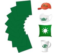 Infusible Transfer Ink - 8 láminas de tinta verde Infusibles, papel de transferencia insoluble, hoja de tinta de sublimación para máquina de prensa térmica para manualidades, camisetas, tazas,