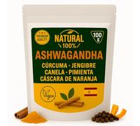 Infusión de Ashwagandha Ecológica | Cúrcuma | Jengibre | Canela | Pimienta negra | Cáscara de naranja |Estado de Ánimo | Reduce estrés | Aporta Energía Natural | Antiinflamatorio (GRANDE 100 G)