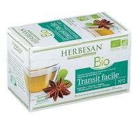 Herbesan - Infusión de chicoria, tránsito fácil, orgánico, ruibarbo, achicoria, regaliz, menta - 20 bolsitas