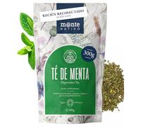 Infusión de menta piperita Monte Nativo 300 g - Hojas de menta, suavemente cortadas y secas - Infusión de hierbas - Para preparación de té o inhalaciones - Relajante y deliciosa - Menta sin aditivos