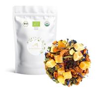 Infusión de Sandía, Cereza y Kiwi a Granel - My Tea Moments - Cultivo Sostenible - Ingredientes Naturales: Aciano, Cereza, Higo, Kiwi, Mango, Manzana, Melón, Membrillo, Piña, Verbena. (200, Gramos)