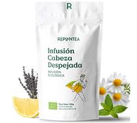 INFUSION DOLOR DE CABEZA 100% Ecológica 100g (50 Tazas) | Infusión Cabeza Despejada con Jengibre, Manzanilla, Menta, Lavanda y Mejorana REPLANTEA®