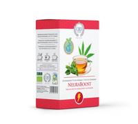 Infusión Ecológica de Cáñamo - Neuraboost - 10 Pirámides Biodegradables | Hojas de Cáñamo, Té Verde, Moringa y Matcha | Infusión Natural Energizante y Estimulante