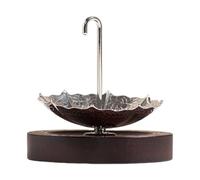 Infusor de acero inoxidable - Colador de té de 3,35 pulgadas, difusor decorativo con soporte de madera | de filtro de paraguas versátil para preparar tazas de, café, comedor, configurac