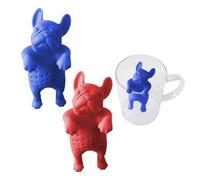 Infusor De Té Con Forma De Perro, 2 Uds., Lindo Infusor De Té De Dibujos Animados, Filtro De Té De Silicona, Juego De Té Creativo