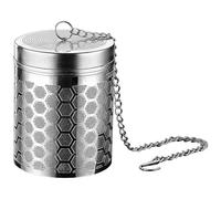 Infusor de té de acero inoxidable Filón de té de hoja suelta de malla con gancho con gancho de cocción Filtro de especias para tetera, especias y condimento