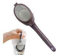 Infusor de té de hojas sueltas, purificador de líquidos manual, recogedor de mano, filtro de bebidas especiales, skimmer culinario compacto, utensilio de metal pulido, hardware de profesional