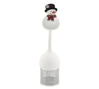 Infusor de té de silicona de grado alimenticio, serie navideña, reutilizable, difusor de té, filtro de té, colador de 6 estilos a elegir para té suelto, bolas de té de Navidad