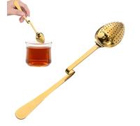 Infusor de té, infusor de té suelto, colador de té en forma de cuchara, colador de té suelto, colador de té con mango largo para té suelto, adiós, degustación de té con la familia, amigos
